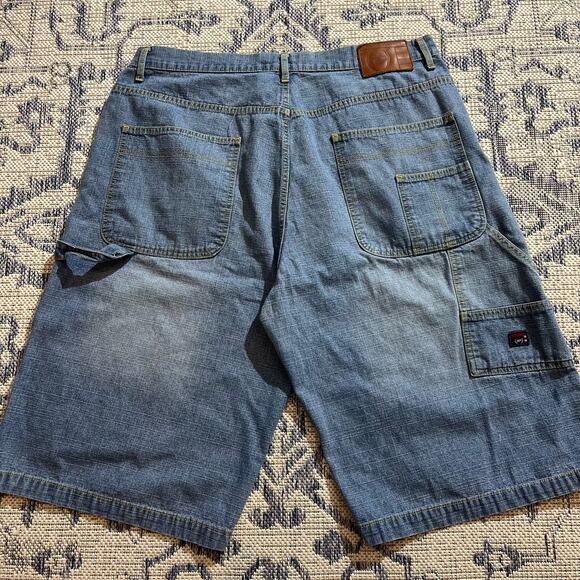 VTG Y2K Phat Farm Baggy Jorts Jean Shorts Hip-hop Skate SZ 40 - Picture 1 of 8